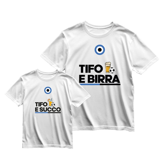 Coppia T-Shirt Padre & Figlio "Tifo e..."