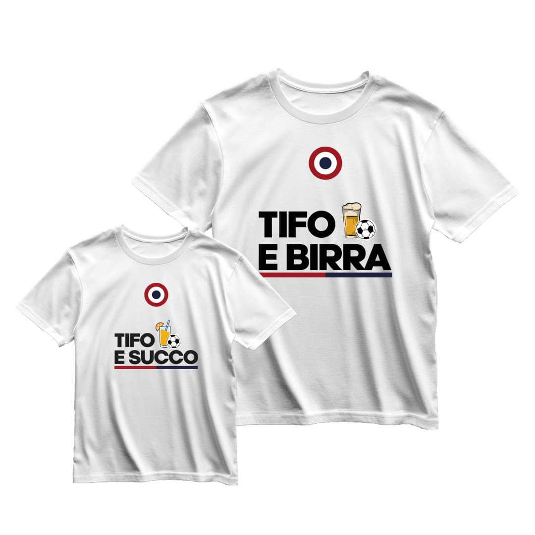 Coppia T-Shirt Padre & Figlio "Tifo e..."