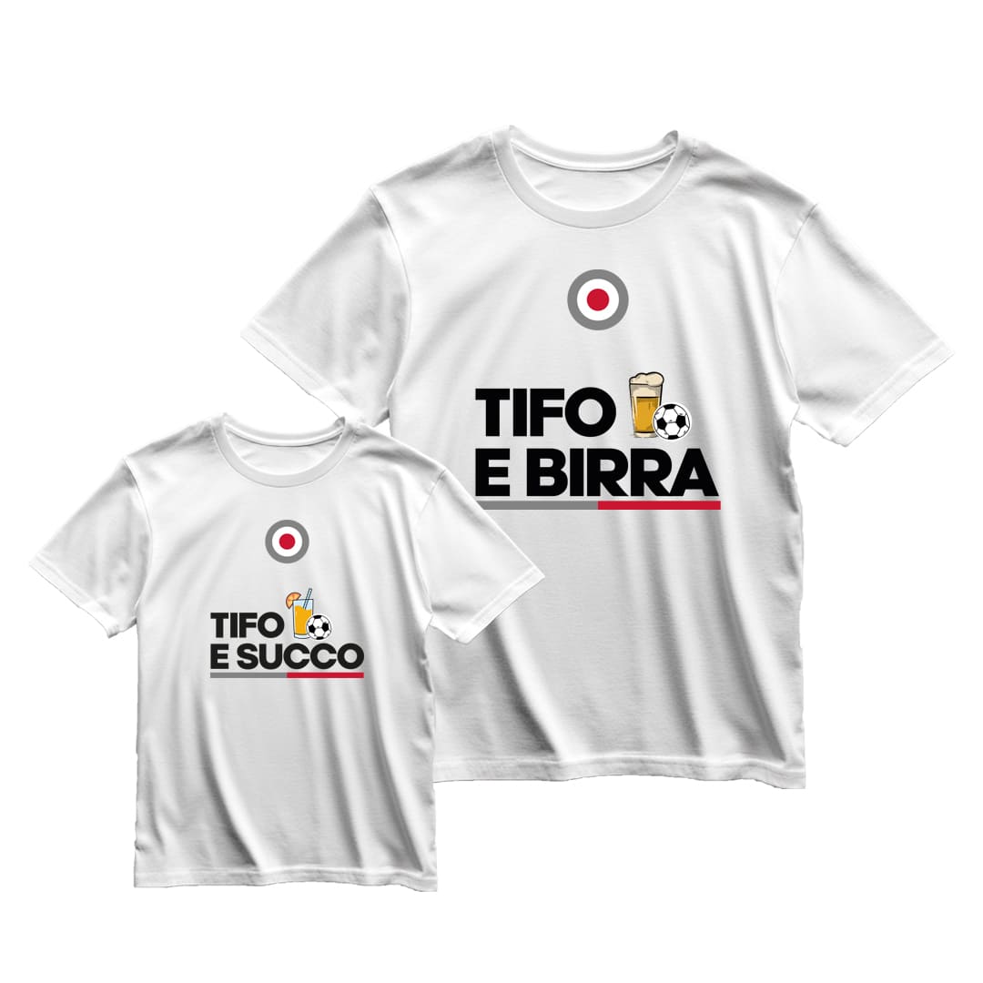 Coppia T-Shirt Padre & Figlio "Tifo e..."