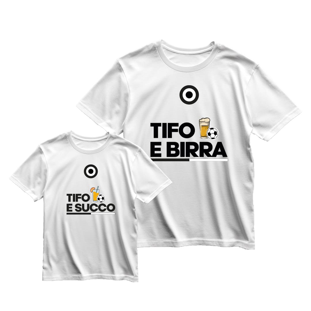 Coppia T-Shirt Padre & Figlio "Tifo e..."