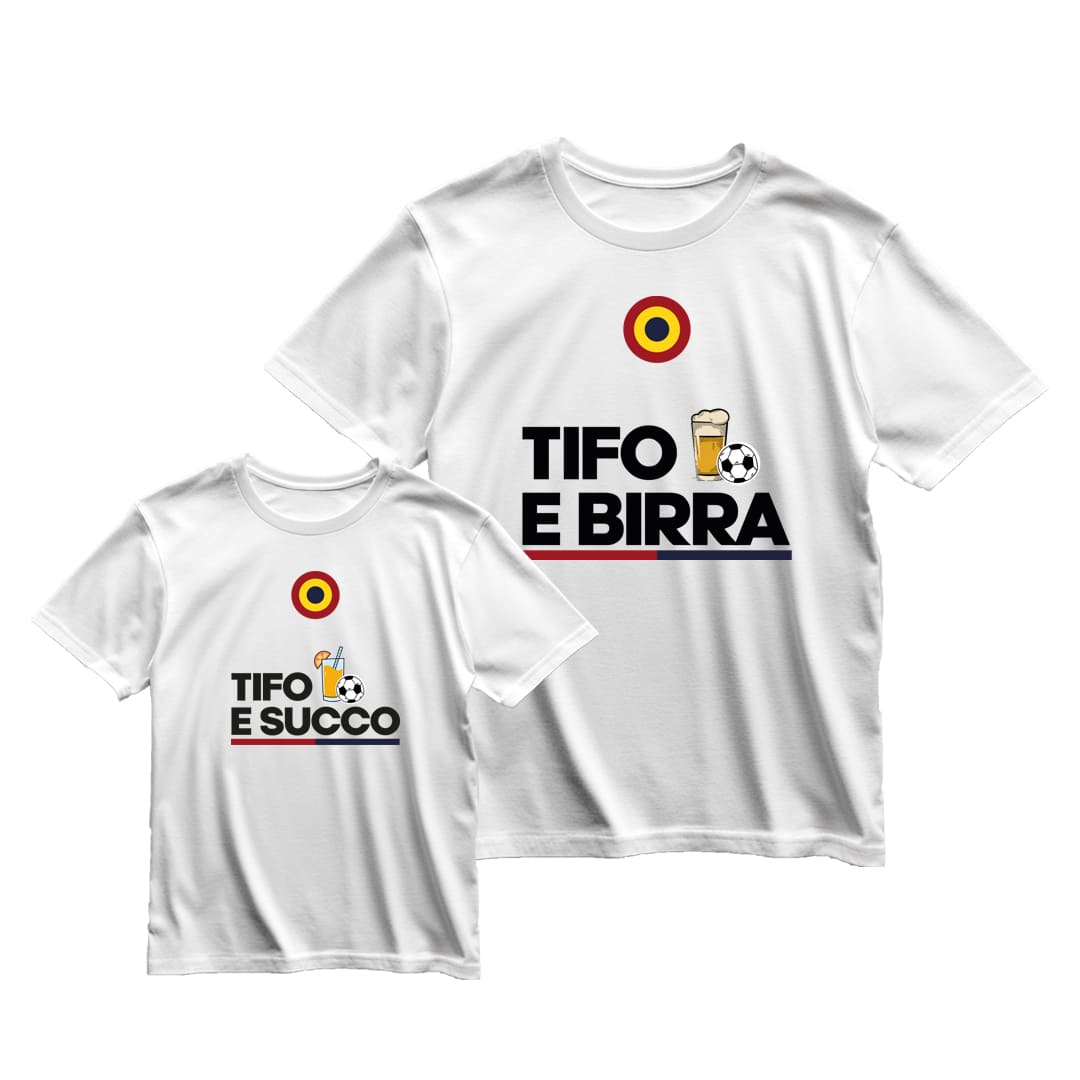 Coppia T-Shirt Padre & Figlio "Tifo e..."