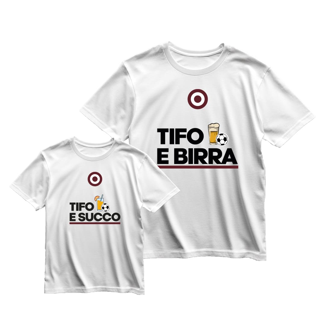 Coppia T-Shirt Padre & Figlio "Tifo e..."