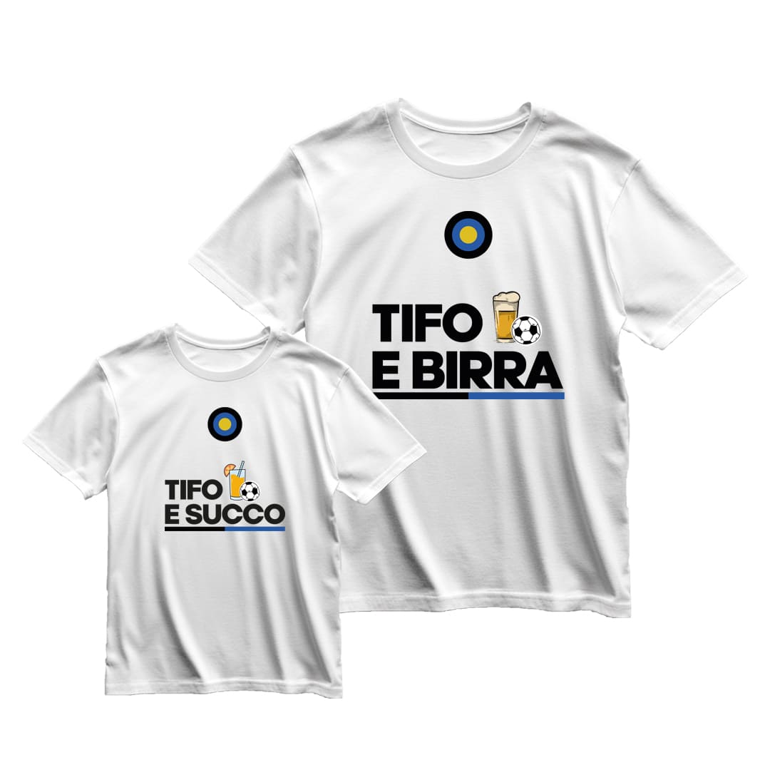 Coppia T-Shirt Padre & Figlio "Tifo e..."