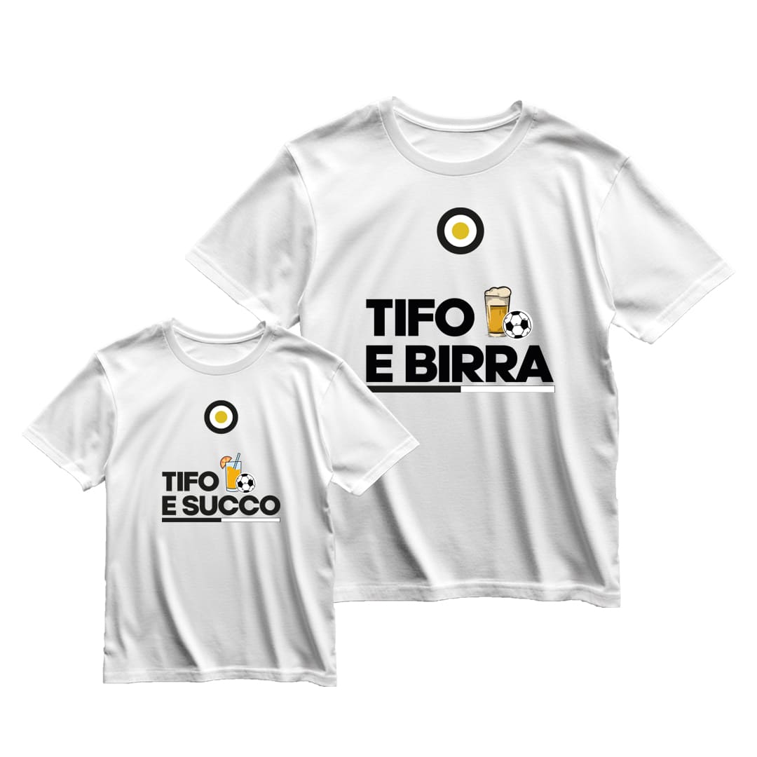 Coppia T-Shirt Padre & Figlio "Tifo e..."