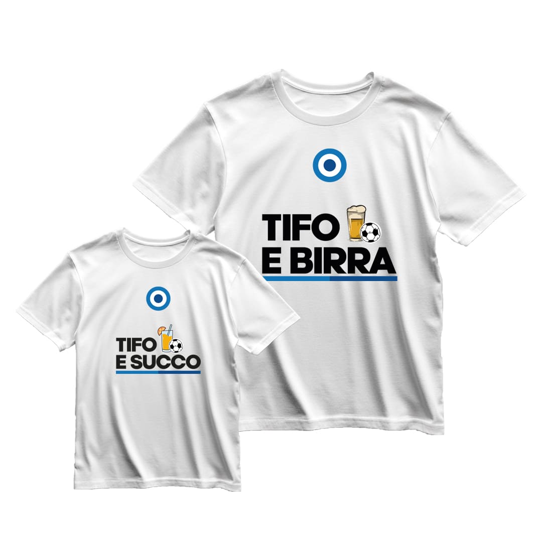 Coppia T-Shirt Padre & Figlio "Tifo e..."