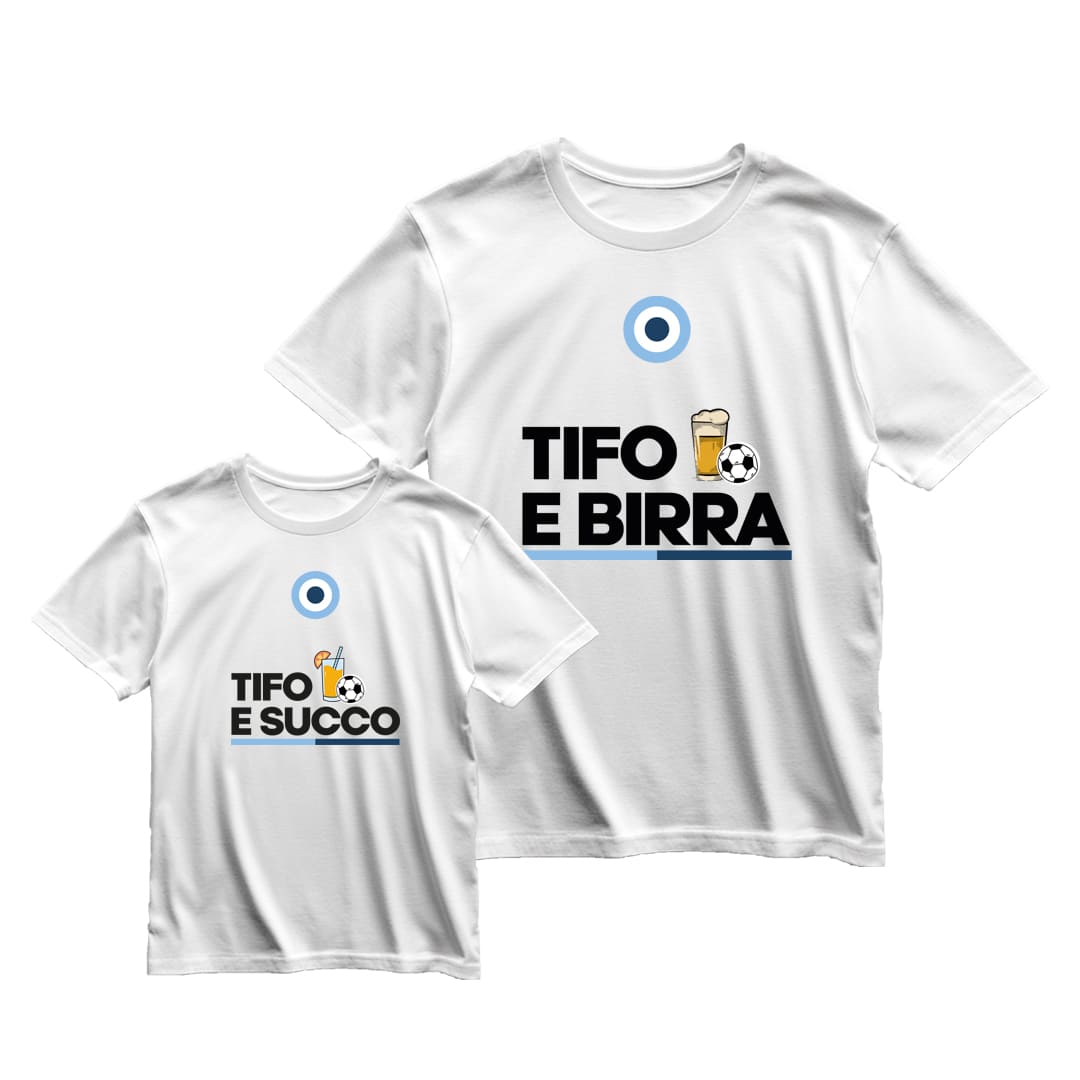 Coppia T-Shirt Padre & Figlio "Tifo e..."