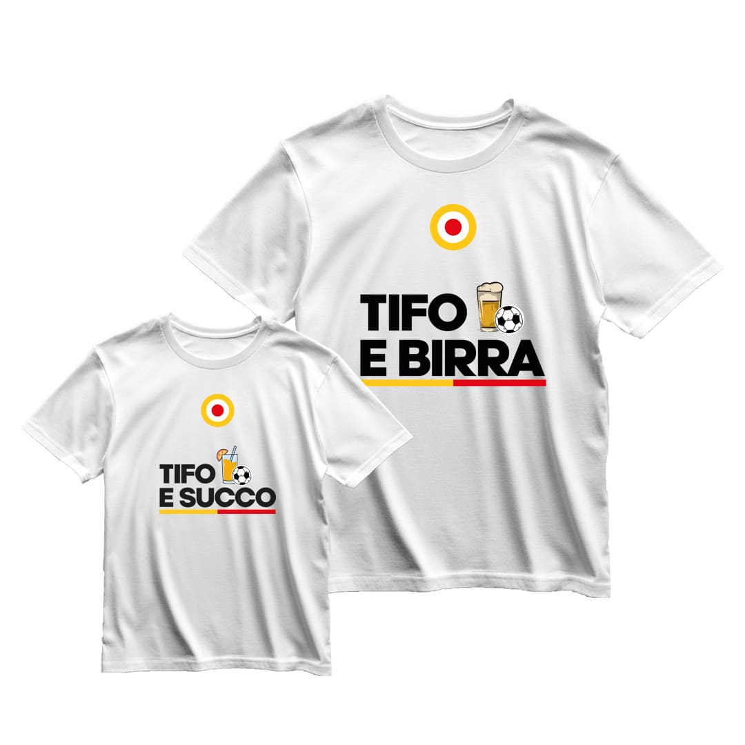 Coppia T-Shirt Padre & Figlio "Tifo e..."
