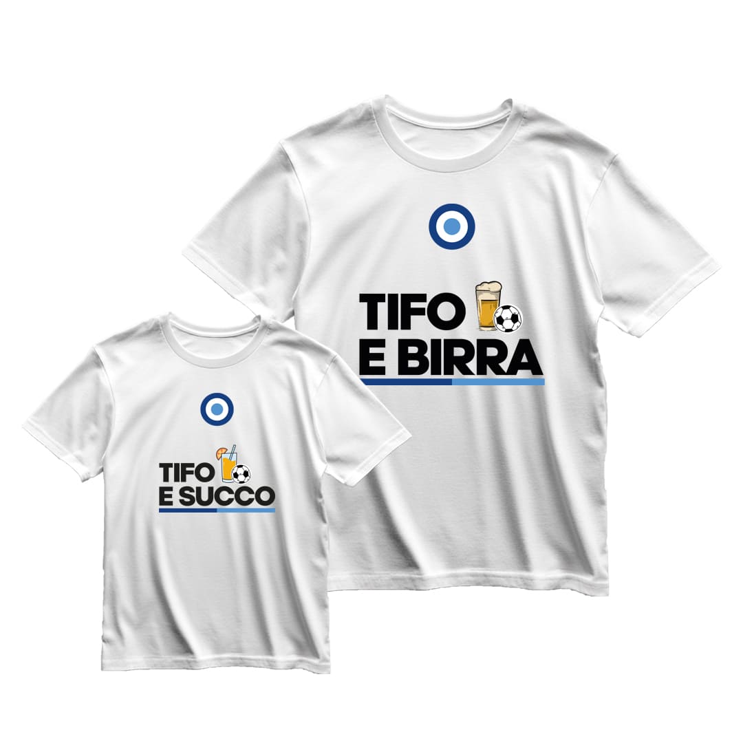 Coppia T-Shirt Padre & Figlio "Tifo e..."