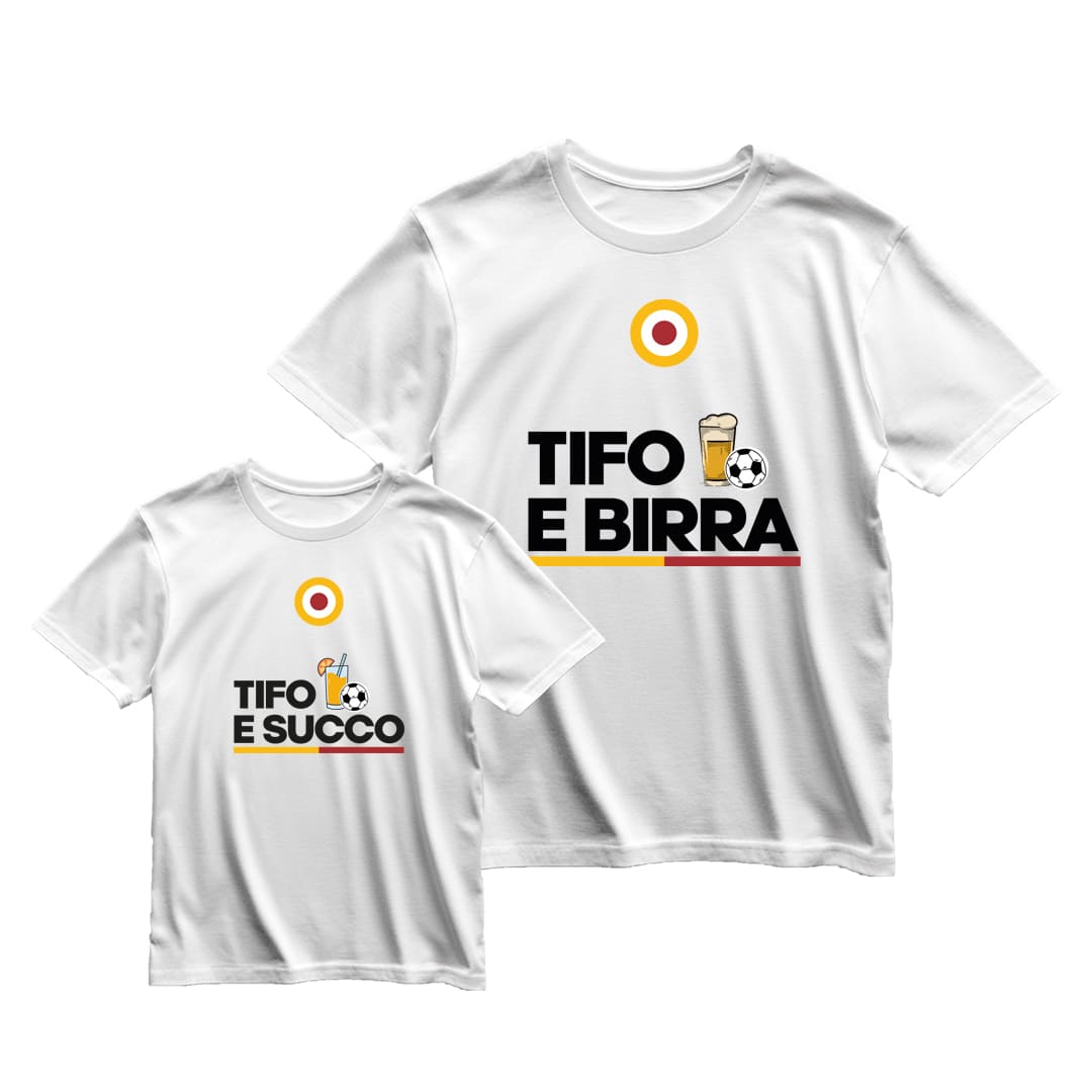 Coppia T-Shirt Padre & Figlio "Tifo e..."