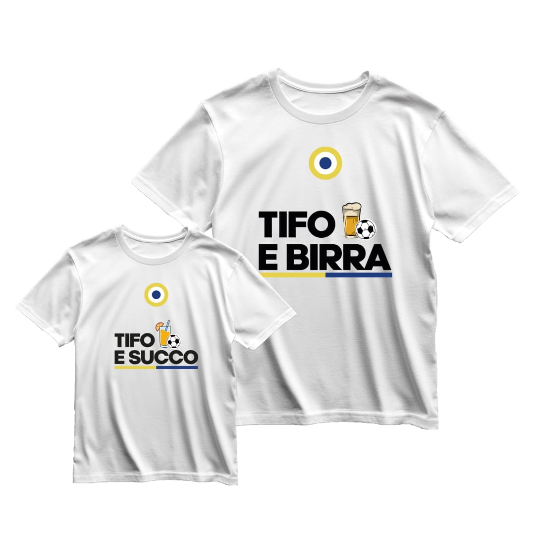 Coppia T-Shirt Padre & Figlio "Tifo e..."