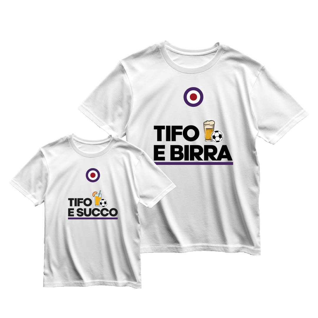 Coppia T-Shirt Padre & Figlio "Tifo e..."