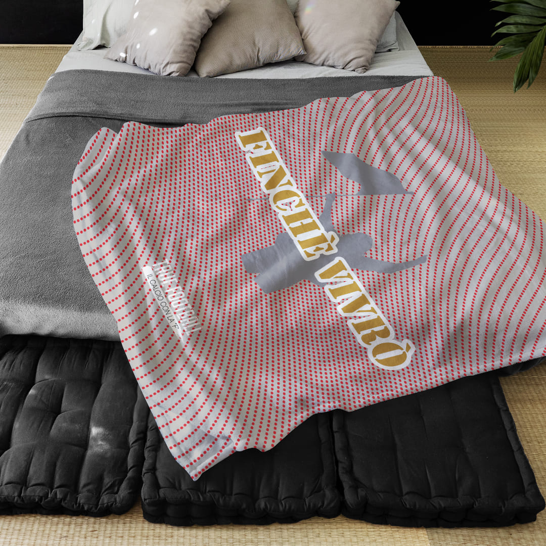 Coperta in Pile del Tifoso "Finché Vivrò"