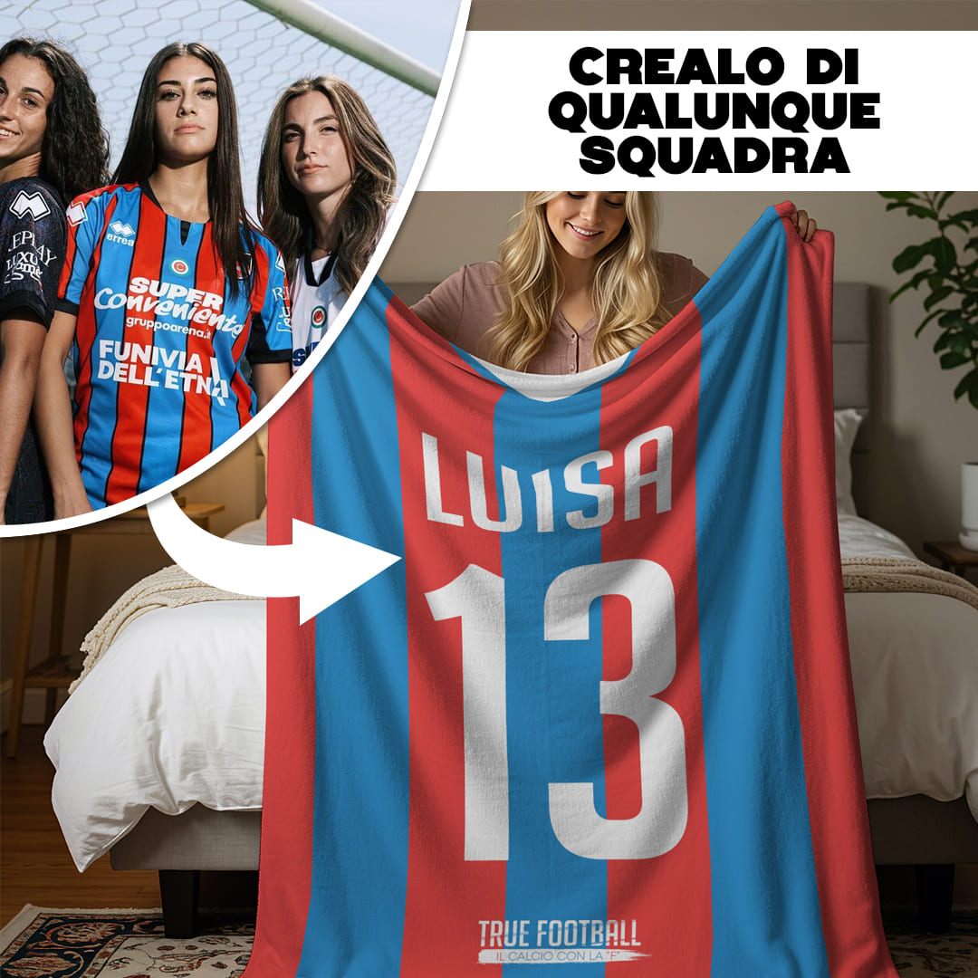 Coperta in Pile del Tifoso Personalizzata