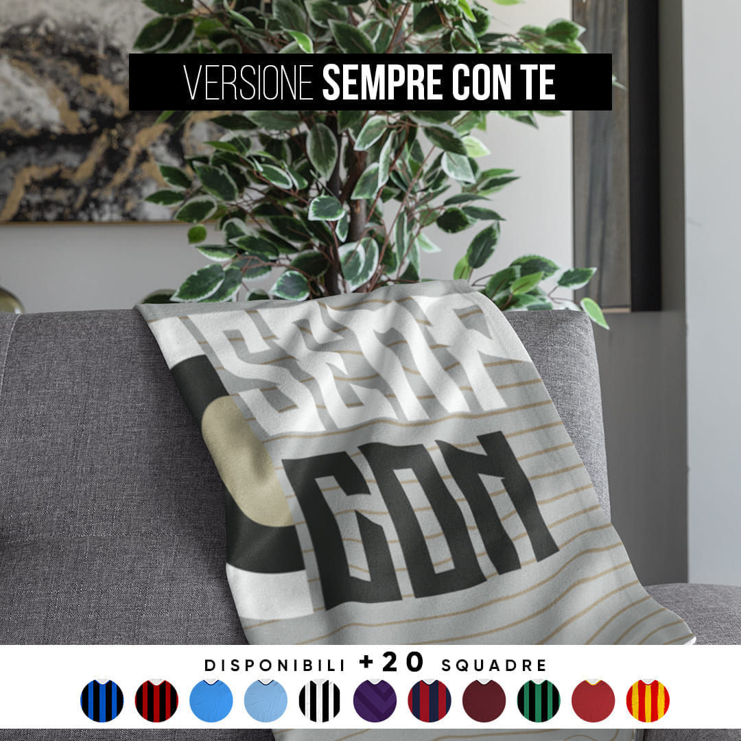 Coperta in Pile del Tifoso "Sempre Con Te"