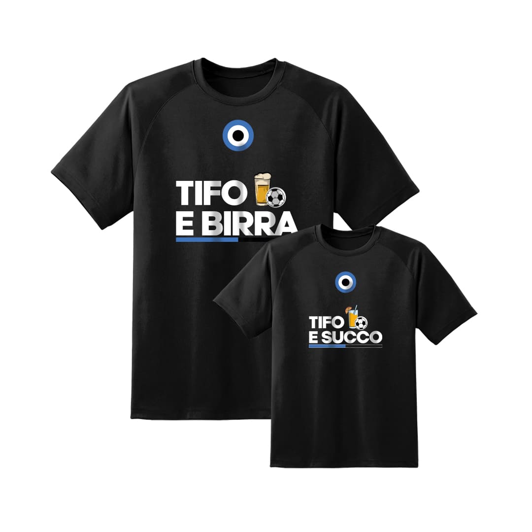 Coppia T-Shirt Padre & Figlio "Tifo e..."