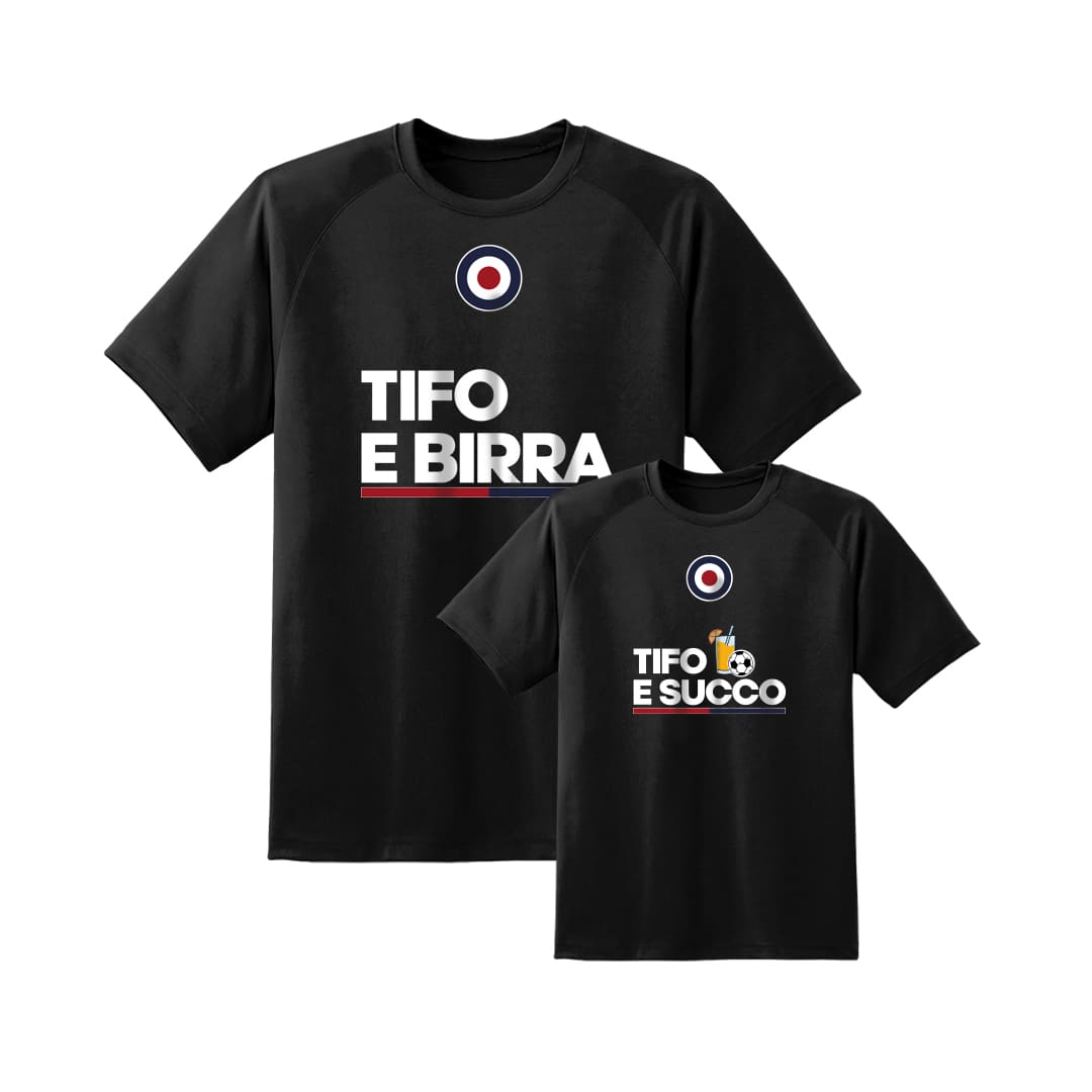 Coppia T-Shirt Padre & Figlio "Tifo e..."