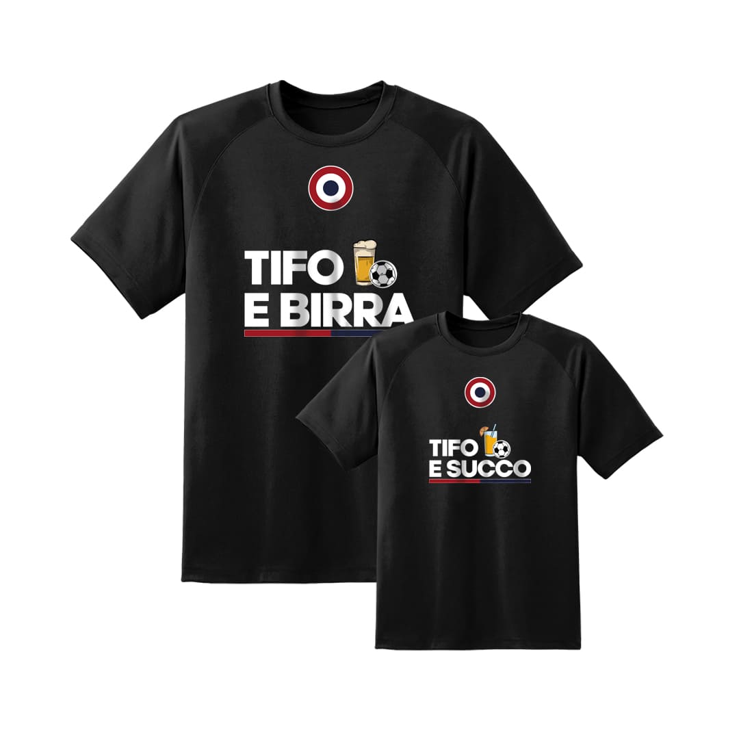 Coppia T-Shirt Padre & Figlio "Tifo e..."