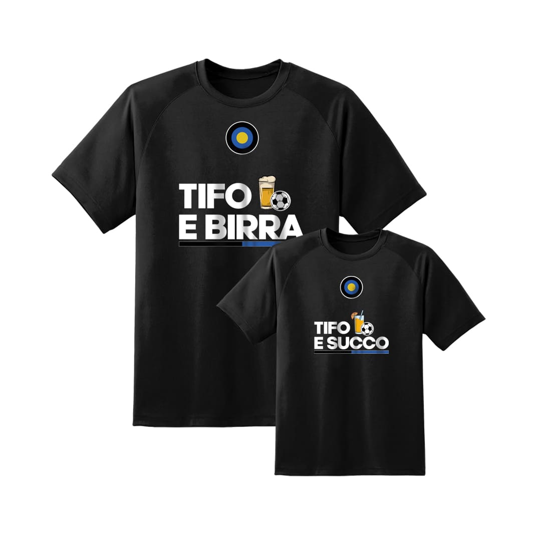 Coppia T-Shirt Padre & Figlio "Tifo e..."