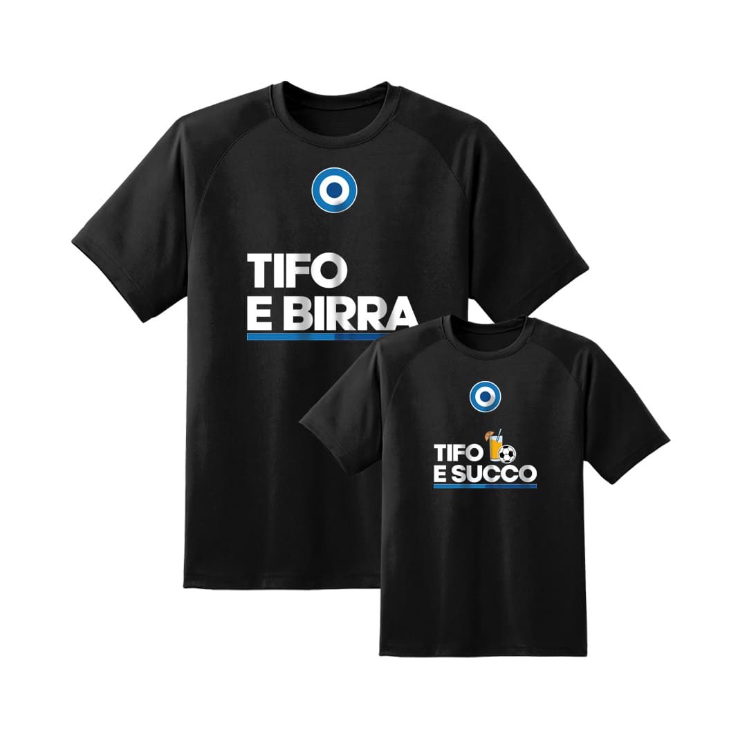 Coppia T-Shirt Padre & Figlio "Tifo e..."