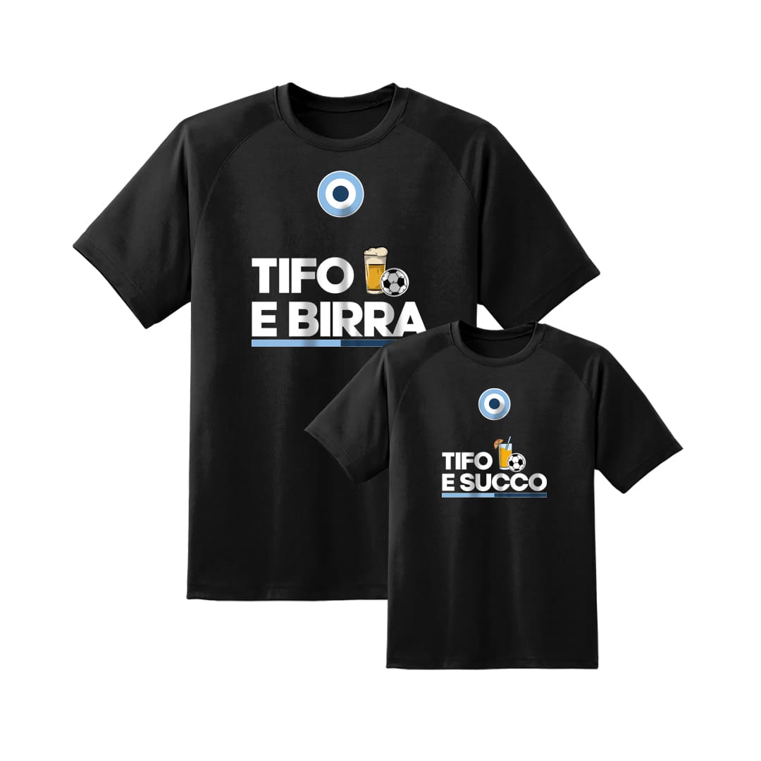 Coppia T-Shirt Padre & Figlio "Tifo e..."