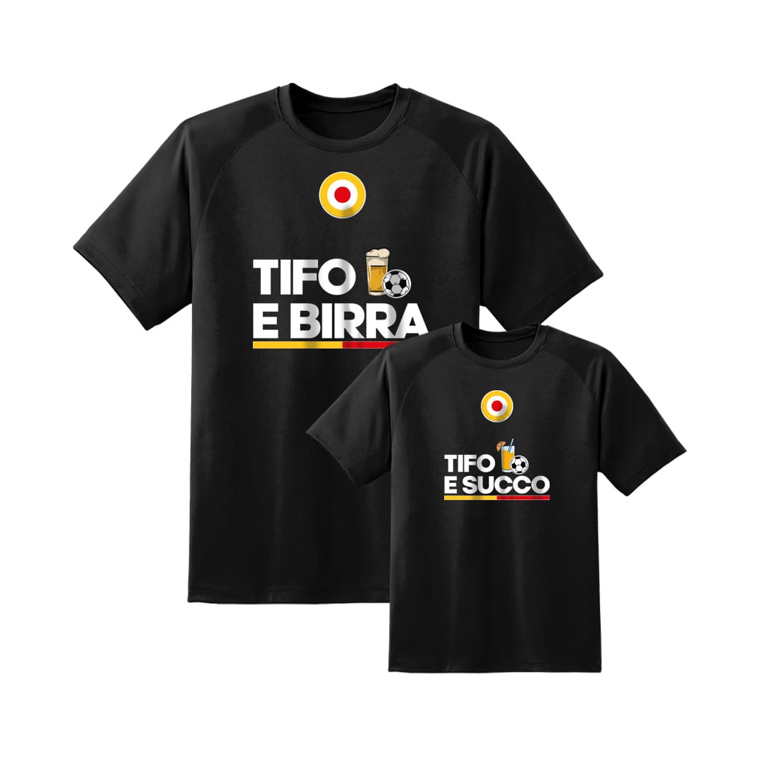 Coppia T-Shirt Padre & Figlio "Tifo e..."