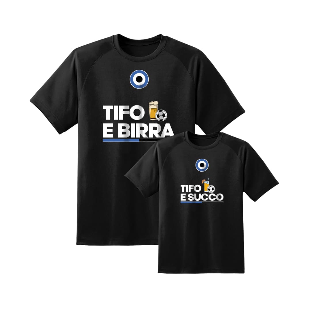 Coppia T-Shirt Padre & Figlio "Tifo e..."