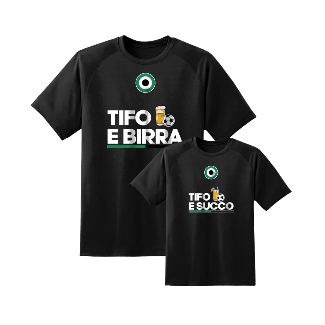 Coppia T-Shirt Padre & Figlio "Tifo e..."