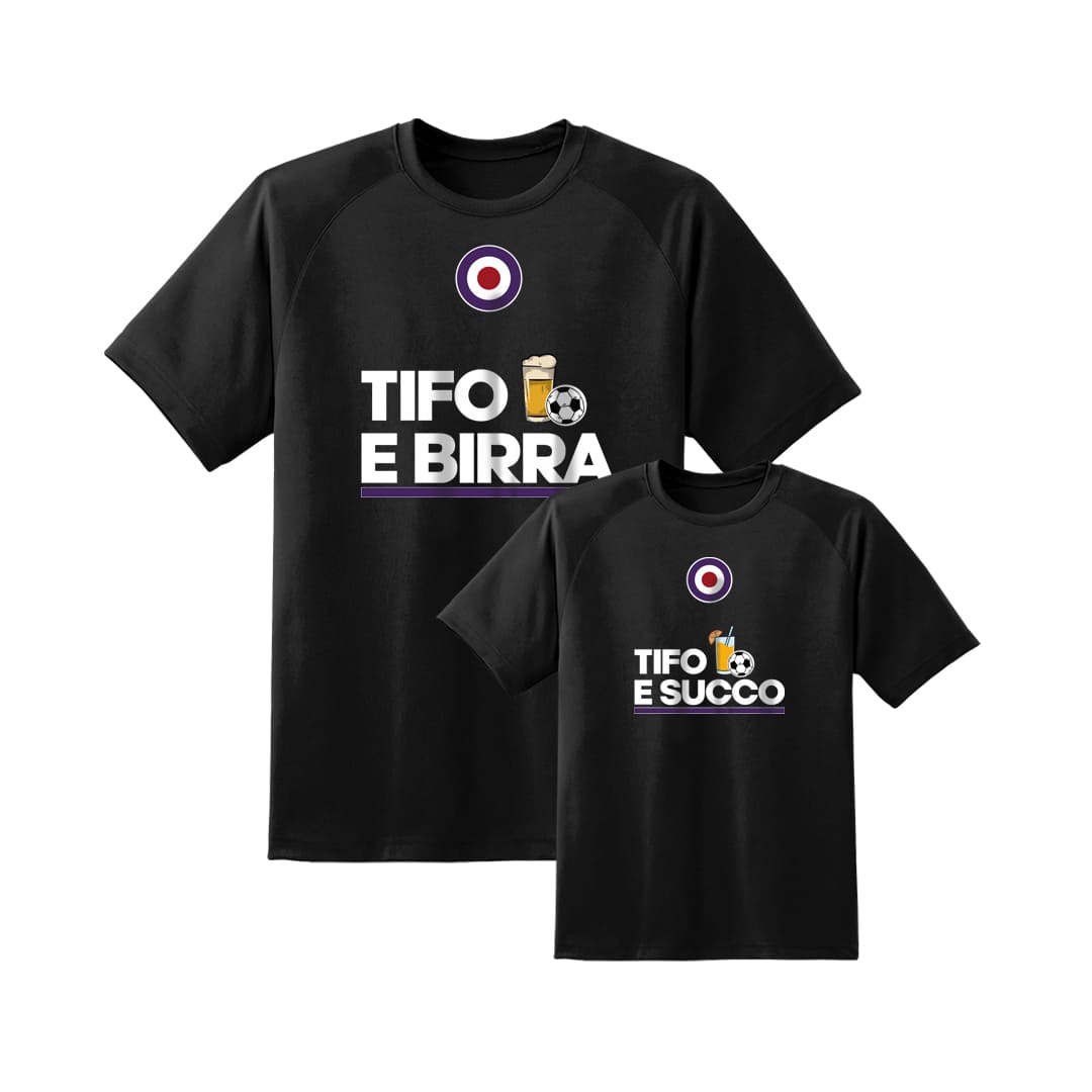 Coppia T-Shirt Padre & Figlio "Tifo e..."
